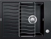 Кухонная мойка оборачиваемая с крылом и решеткой, гранит антрацит BLANCO ELON 45 S 520989