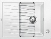 Кухонная мойка оборачиваемая с крылом и решеткой, белый BLANCO ELON 45S 520993
