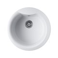 Кухонная мойка Omoikiri Yasugata 48R-WH, круглая, белый 4993133