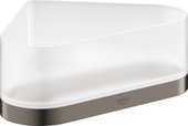 Полочка для душа Grohe Selection угловая с держателем, тёмный графит матовый 41038AL0