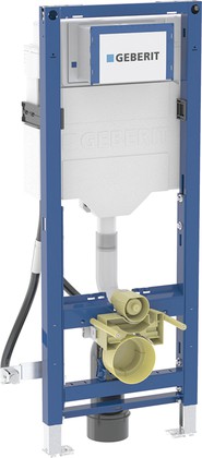 Инсталляция Geberit Duofix для подвесного унитаза, 112см, со смывным бачком скрытого монтажа Sigma 12см, безбарьерный 111.350.00.6