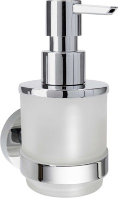 Дозатор для жидкого мыла Bemeta Omega, стекло, хром 138709041