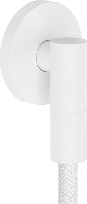 Шланговое подсоединение Hansgrohe FixFit Fine S, с клапаном обратного тока, матовый белый 28882700