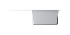 Кухонная мойка Omoikiri Sakaime 68-WH, с крылом, гранит, белый 4993126