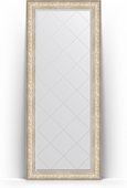 Зеркало Evoform Exclusive-G Floor 850x2050 пристенное напольное, с гравировкой, в багетной раме 109мм, виньетка серебро BY 6336