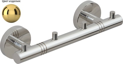 Вешалка для полотенец Сунержа Каньон, 4 крючка, золото 03-3000-1004