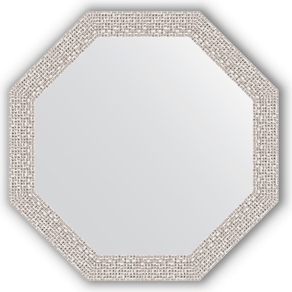 Зеркало Evoform Octagon 482x482 в багетной раме 46мм, мозаика хром BY 3679