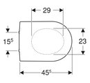 Сиденье для унитаза Geberit iCon SoftСlose, белый 574130000