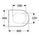 Крышка-сиденье для унитаза Aquatek Европа AQ1106L, с микролифтом, белый AQ0009-00