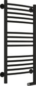 Полотенцесушитель электрический Сунержа Богема 2.0, выгнутая 800x400, МЭМ справа, чёрный матовый 31-5203-8040