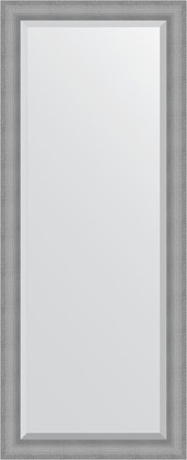 Зеркало Evoform Definite Floor 820x2020 напольное с фацетом в багетной раме 88мм, серебряная кольчуга BY 6187