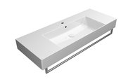 Раковина GSI Kube X 1200, подвесная, накладная, белый глянцевый 9452111