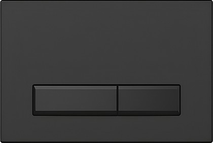 Панель смыва Aquatek Slim, клавиши прямоугольные, чёрный матовый KDI-0000025