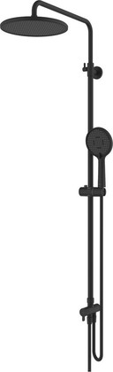 Душевая система Aquatek Альфа Reno, 3jet, 250мм, без смесителя, матовый чёрный AQ2946MB