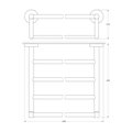 Полка для полотенец ArtWelle Harmonia, 600мм, хром HAR 033