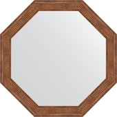 Зеркало Evoform Octagon 540x540 в багетной раме 51мм, сухой тростник BY 3961