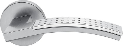 Ручка дверная Colombo Trama 2, d50, хром матовый, хром LC81RSB cromat-cromo