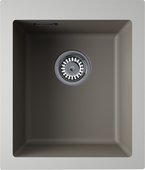 Кухонная мойка Omoikiri Omishima 41-U DG Matt Natceramic, подстольный монтаж, dust grey матовый 4997560