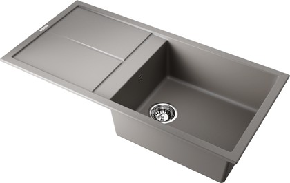 Кухонная мойка Omoikiri Sumi 100-SA с крылом, tetogranit,  leningrad grey 4993565