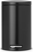 Мусорный бак с педалью Brabantia, 12л, MotionControl, чёрный матовый 478109