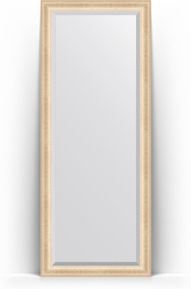 Зеркало Evoform Exclusive Floor 800x2000 пристенное напольное, с фацетом, в багетной раме 82мм, старый гипс BY 6110