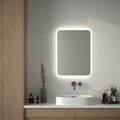 Зеркало с матированием и LED-подсветкой Defesto, 25W, 60x80см, ИК-выключатель, нейтральный белый свет DF 3807R