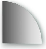 Зеркальная плитка Evoform Reflective со шлифованной кромкой, четверть круга 25х25см, серебро BY 1417