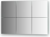 Зеркальная плитка Evoform Refractive с фацетом 10мм, комплект 6шт, квадрат 20х20см, серебро BY 1503
