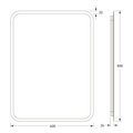 Зеркало с матированием и LED-подсветкой Defesto, 25W, 60x80см, без выключателя, нейтральный белый свет DF 3807