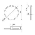 Держатель для полотенец Kludi Vela R кольцо, белый матовый 5897853