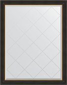 Зеркало Evoform Exclusive-G 940x1190 с гравировкой в багетной раме 71мм, черное дерево с золотом BY 4537