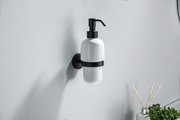 Дозатор жидкого мыла Aquatek Бетта настенный, чёрный матовый AQ4605MB