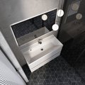 Тумба с умывальником AQUAme S1 100, подвесная, белый глянец AQM900110WH+1017001000001