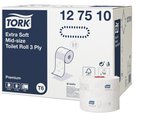 Туалетная бумага Tork Premium, Mid-size, ультрамягкая, 27шт. 127510