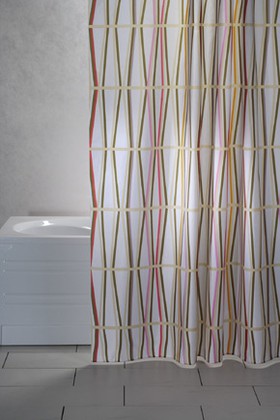 Штора для ванной Grund Bamboo, 240x200см, текстиль, мультиколор 2122.99.0098