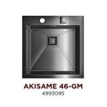 Кухонная мойка Omoikiri Akisame 46-GM, без крыла, вороненая сталь 4993095