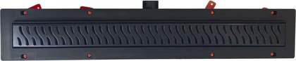 Душевой лоток Veconi Harmony Black 950мм, пластик, с порогами, решётка из нержавеющей стали, чёрный V950HB