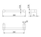 Поручень для ванны Kludi Vela R 280, хром 5898105