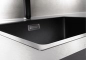 Кухонная мойка, гранит антрацит, нержавеющая сталь, Blanco Subline 500-IF SteelFrame 521015