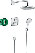 Душевая система скрытого монтажа Hansgrohe Croma Select E с термостатом Ecostat E 27294000