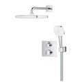 Душевая система Grohe Grohtherm Tempesta 250 Cube, термостат встроенный, верхний душ, ручной душ, хром 34871000