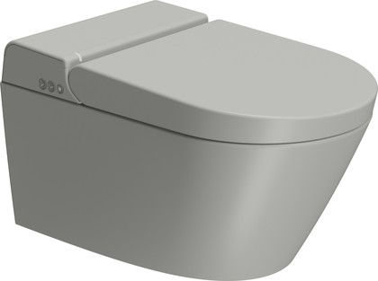 Унитаз подвесной GSI WClean, с функцией биде, матовый Cenere 7418K17