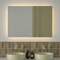 Зеркало с фацетом Defesto Glow 100x70, LED подсветка, сенсорный выключатель, тёплый белый свет DF 2519SH
