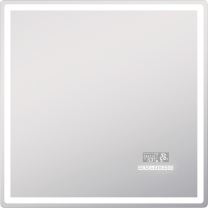 Зеркало Vigo Geometry Media Voice 700x700 LED-подсветка, подогрев, голосовое управление, Bluetooth, дата, время 046