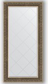 Зеркало Evoform Exclusive-G 790x1610 с гравировкой, в багетной раме 101мм, вензель серебряный BY 4293