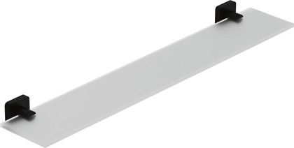 Полка стеклянная Kludi Vela S 600, чёрный матовый 2597339