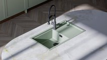 Смеситель для кухни Omoikiri Makkari 2 Plus-SB C выдвижной излив, подключение фильтра, хром, чёрный 4994493