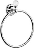 Держатель для полотенец TW Crystal, с кристаллом swarovski, круглый, хром TWCR015cr-sw