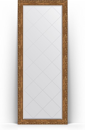 Зеркало Evoform Exclusive-G Floor 800x2000 пристенное напольное, с гравировкой, в багетной раме 85мм, виньетка бронзовая BY 6312