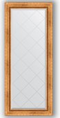 Зеркало Evoform Exclusive-G 660x1560 с гравировкой, в багетной раме 88мм, римское золото BY 4146